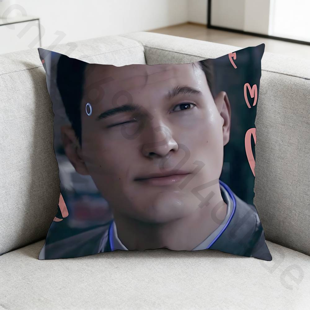 DDetroit Become Human Чехол для подушки Игровой Диван Гостиная Спальня Изголовье Спинка Подушка Квадратная Подушка Время для сна