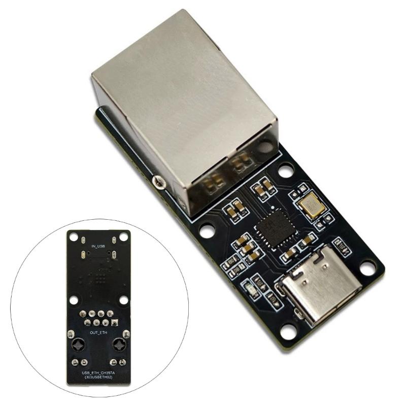 CH397A USB C Ethernet Converters With Builts In Driver 100Mbps Fast Speed Adapters Plugs And Play Function