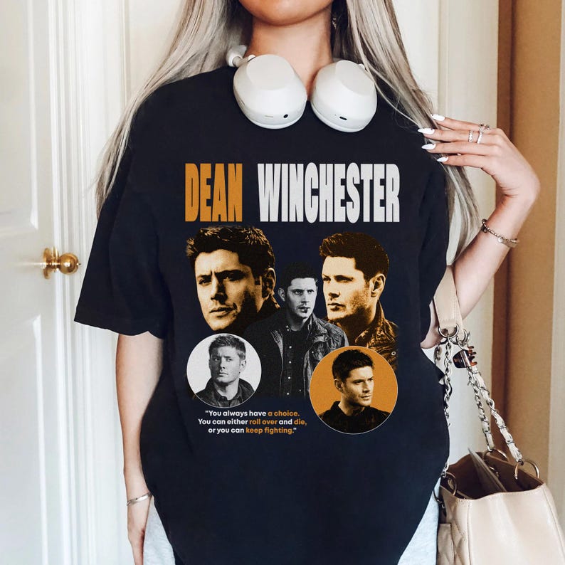 Dean Winchester Supernatural Vintage Shirt Dean Winchester Retro Tshirt Supernatural Fans Gift Gift For Her Gift For Him