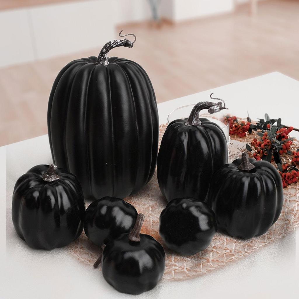 7x Модели Тыкв Искусственные Маленькие Милые DIY Декоративные для Урожая Реалистичные Пенопластовые