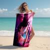 1pc KPop Demon Hunters19 Beach Towel, Comfortable and Thick, and Swimming/Bath/Picnic/Camping Towel, Suitable for Seaside Beaches