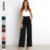Summer Office Women's Suit Pants Casual Versatile Wide Leg Trousers With Belt Pants