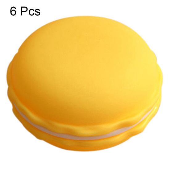 6 шт. милое миндальное печенье ювелирные изделия наушники для хранения таблеток организовать коробку футляр