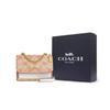 COACH Klare Canvas Leather Chain Bag , Shoulder Bag , Crossbody Bag Small Women's Light Khaki Chalk White (Unisex) Crossbody Bags