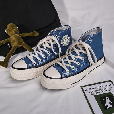 Холщовые кеды на толстой подошве с высоким верхом, женские, универсальные, обувь для скейтборда 5629