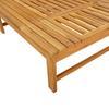 Sun Lounger with Dark Grey Cushion & Padding Solid Acacia Wood