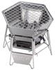 Captain Stag Hexa Stainless Steel Fire a BBQ Stove and Tabletop Small with Storage Bag UG-94 Grill, 2-in-1 Grill, Grill, Size,