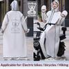 Унисекс цельный дождевик-пончо от бури для всего тела - Плотный дождевик для езды на электросамокате и мотоцикле