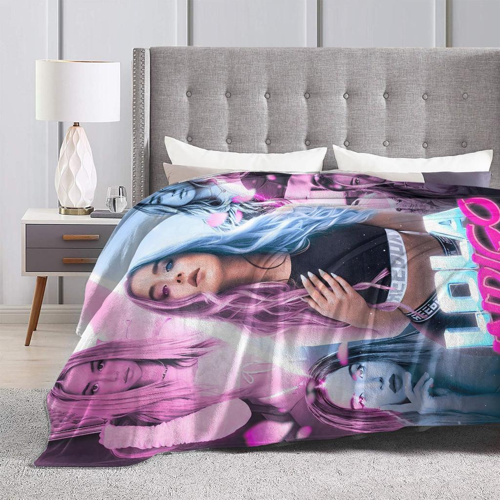 L-Lolas I-Indigos Spanish Singer Blanket Quality Super Soft Bedding Throws Spring Travel Couch Chair Sofa Bed Novelty Bedspread