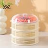 Meat Rack Stackable Mesh Food Cover with Lid Multi-Function Dome Vegetable for Vegetables Dumplings Seafood Space-Saving Kitchen Accessory Reusable