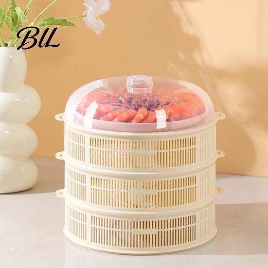 Meat Rack Stackable Mesh Food Cover with Lid Multi-Function Dome Vegetable for Vegetables Dumplings Seafood Space-Saving Kitchen Accessory Reusable
