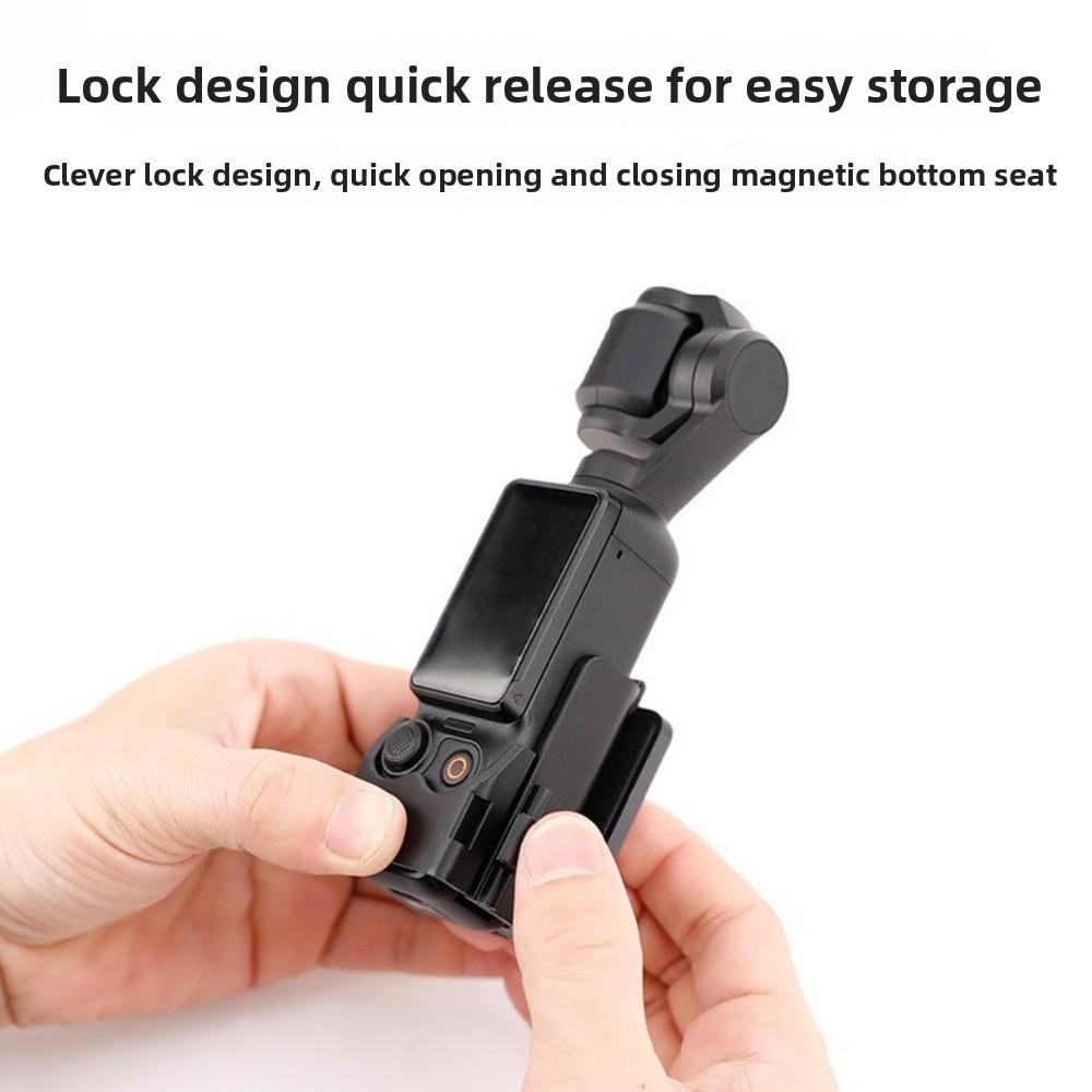 Black Clip Holder Mount Plastic Magnet Camera Base New Sport Camera Mount for DJI Pocket 3