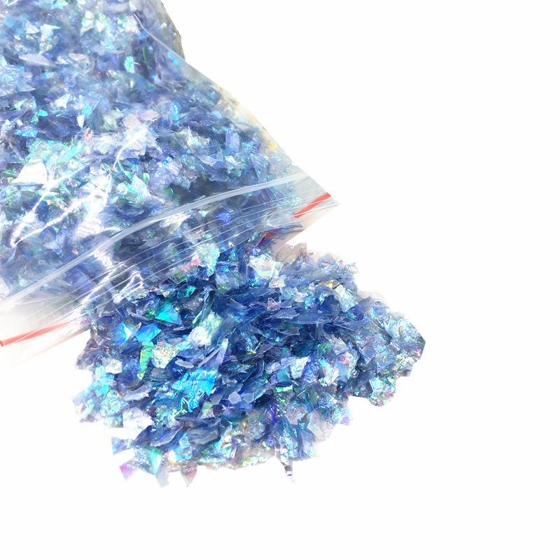 10g Nail Art Glitter Candy Color Flakes Irregular Manicure Nail Tips Decoration Sequins Paillette