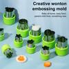 12Pcs Fruit Vegetable Cutter Shapes Set Mini Cookie Cutters Fruit Cookie Pastry Stamps Mold Reusable Food Shape Cutter Kit Kitchen Helper