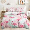 Bed Three-Piece Set Flamingo Series Quilt Cover Digital Printing Kit Two-Piece Set
