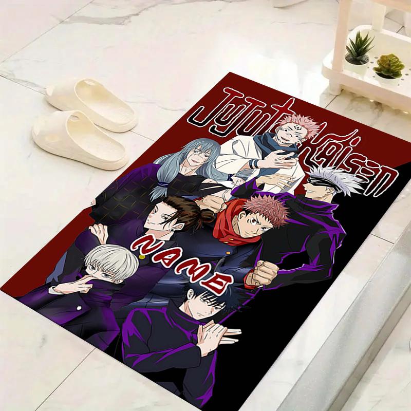 Custom 1Pc Jujutsu Kaisen Magic Battle Rug Office Carpet Indoor Outdoor Entrance Doormat Nonslip Soft And Comfortable Living Room D2915151