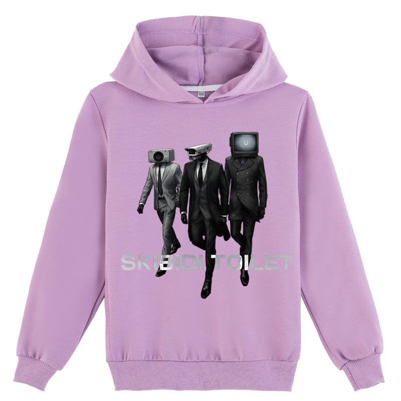 Детская толстовка с капюшоном 3D Skibidi Toilet свитер Детский свитер