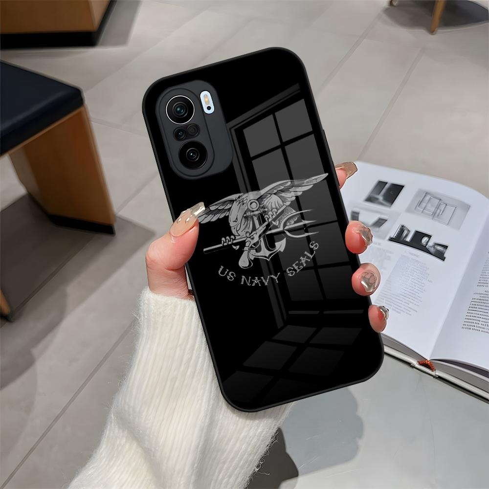 Чехол для телефона Спецназ ВМС США Для Redmi 12c 13c 12 13 Note 13 Pro Plus 11 12 Pro 10 11s 12s Закаленное стекло