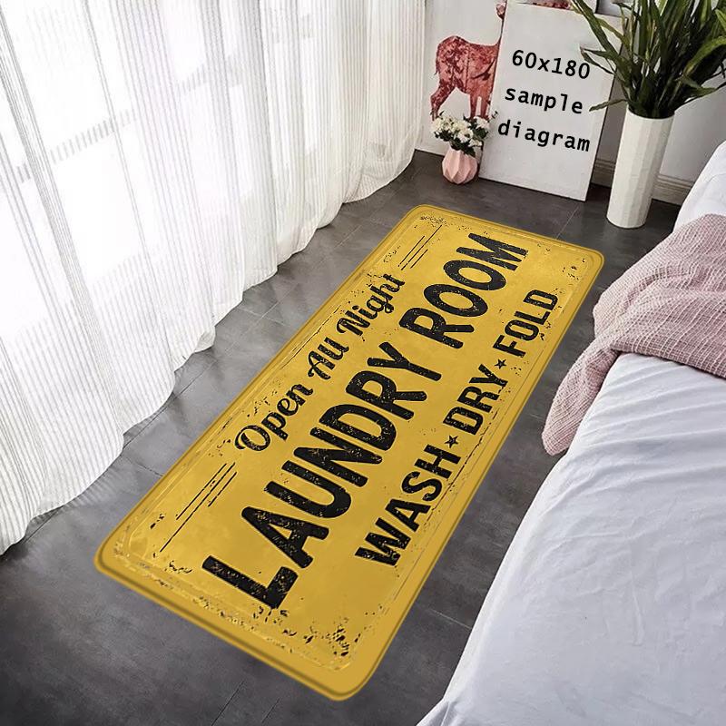 Door Mats Interior Foot Rug Welcome Laundry Letter Floor Mat for Entryway Soft Hallway Carpet Kitchen Rugs Fluffy Home Decor