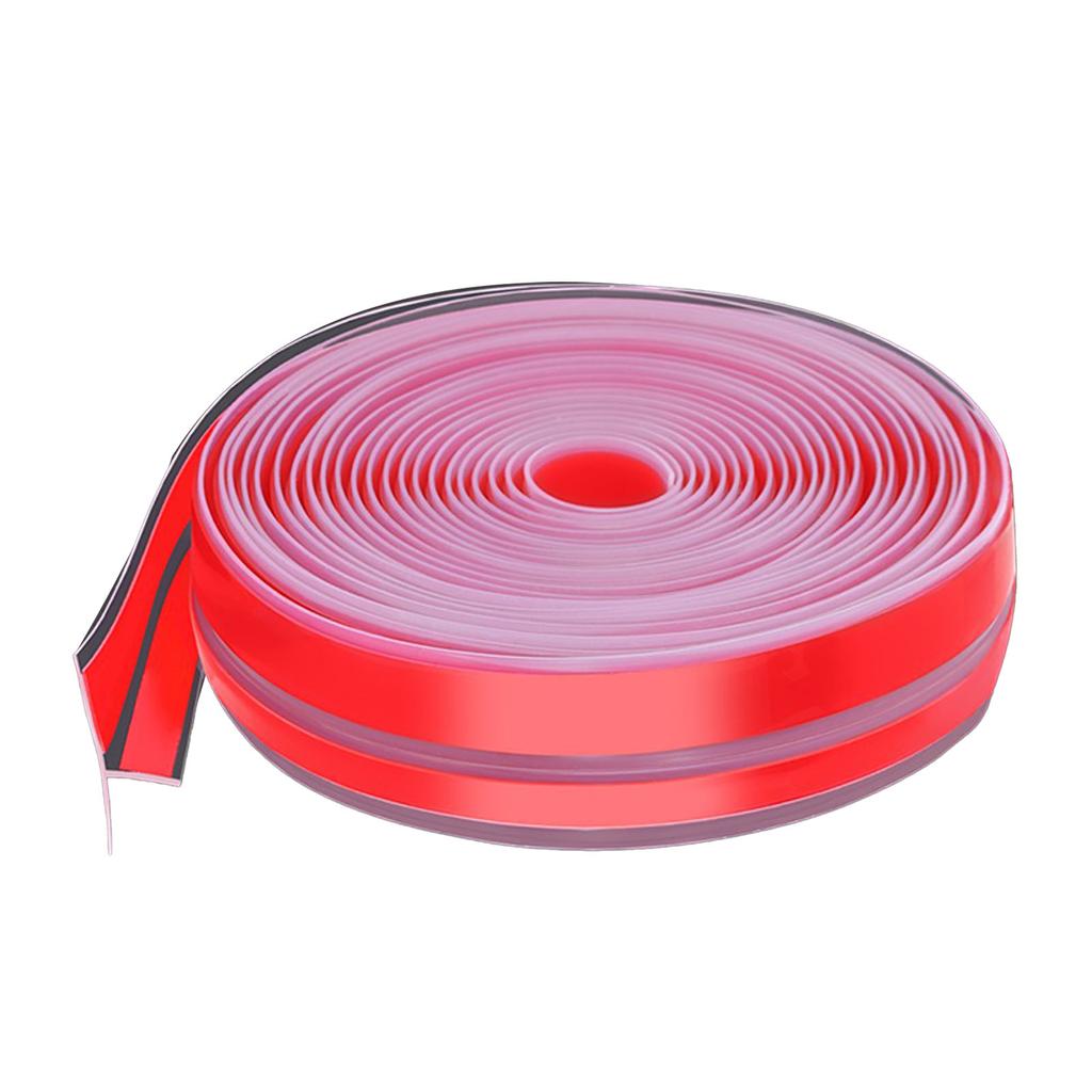 T Shaped Seal Strip Transparent Silicone Windproof Waterproof Double Sided Adhesive 6m Door Seal Str