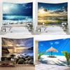Beach Scenery Coconut Tree Decorative Tapestry Home Wall Living Room Office Decorative Tapestry