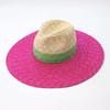 wide brim hat summer Raffia Hat splicing solid hat Summer Trendy Beach Straw Hat Women Sunhat Shade Lady Fashion Bow Sun Hat