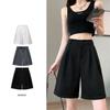 Suit Shorts for Women In Summer New High-waisted A-line Loose Mid-sized Pants Japanese Casual Five-point Pants