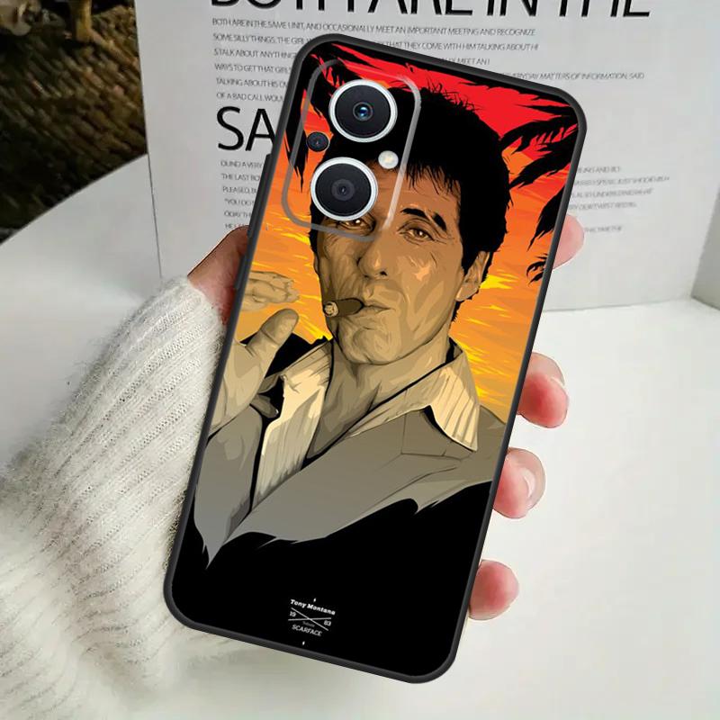 Чехол Scarface Al Pacino Tony Montana для OPPO Reno 8T 4Z 5Z 8 10 11 Pro 4 5 6 7 Lite OPPO Find X6 Pro X3 X2 X5 Lite
