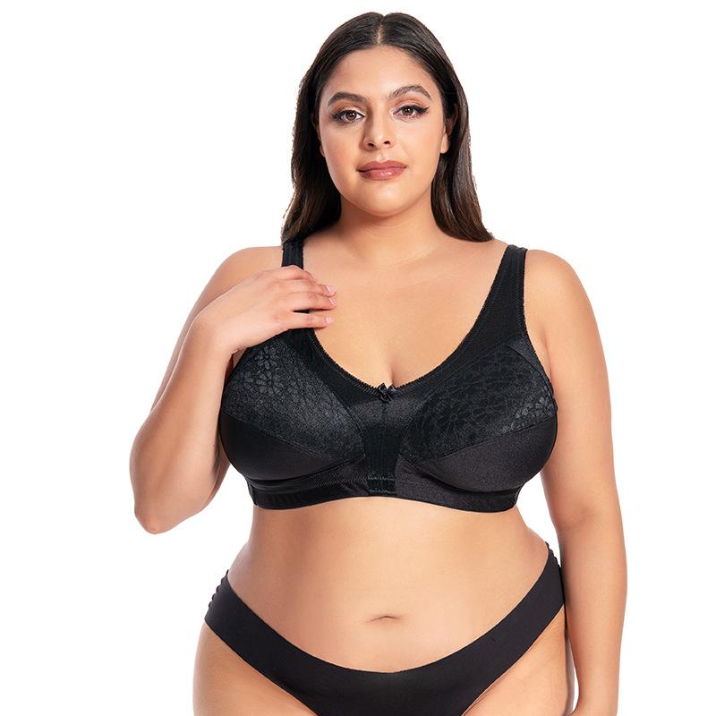 Large Size Bra Without Steel Ring Thin and Breathable Large Cup Sponge-free Underwear for Women with Large Breasts and Small Breasts