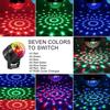 LED Stage Disco Light Rotating DJ Ball Strobe Remote Sound Control Magic Dance Car RGB Christmas Gift Party Club Laser Show Lamp