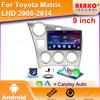 Video Carplay Wireless BT For Toyota Matrix 2 E140 2008-2014 Android Car Auto Radio Head Unit Player Multimedia GPS 2din DVD