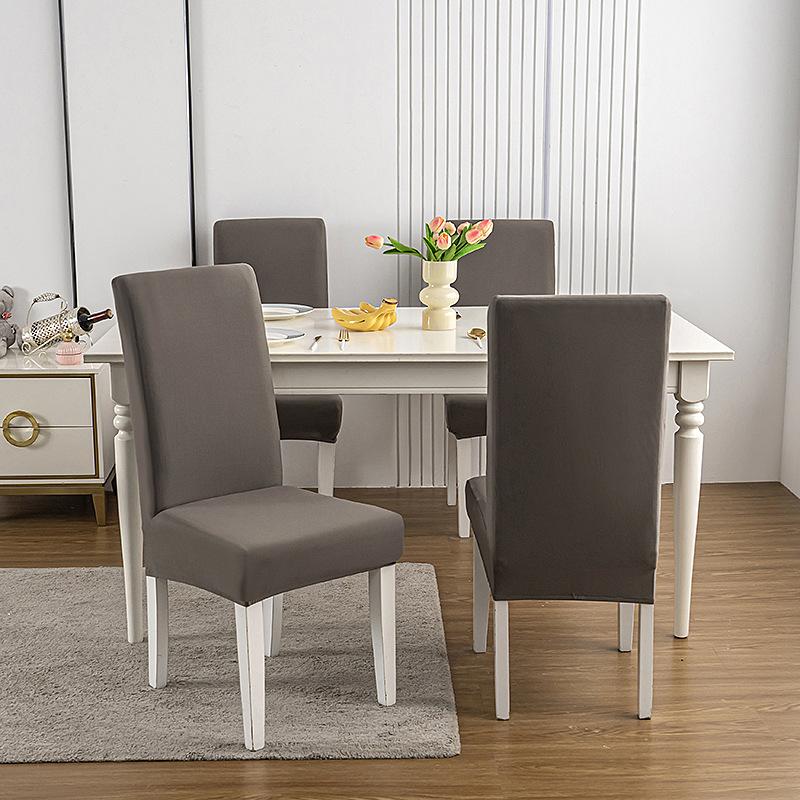 Принтованный эластичный чехол на стул на Рождество, бытовой цельный чехол-полупакет на табурет, чехол на стул для обеденного стола в отеле