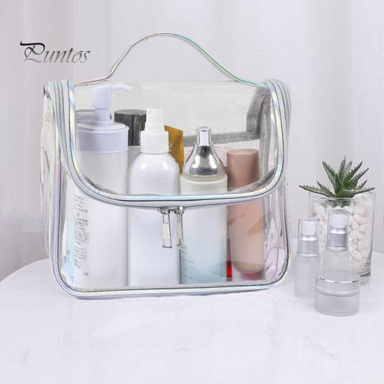 Cosmetic Bag Ins Style PVC Transparent Durable Waterproof Spacious Makeup Bag for Travel Storage Accessories