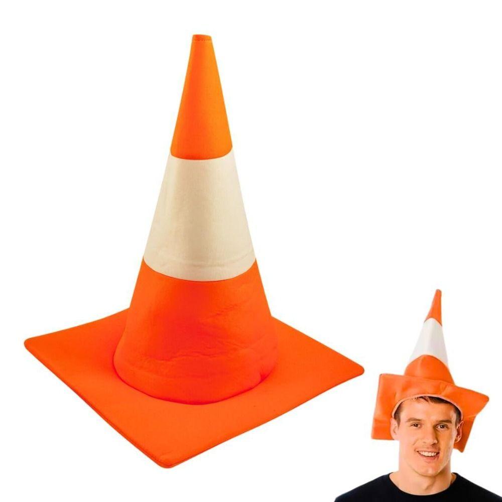 Performance Conical Hat Stage Hat Party Hip Hop Hat Funny Traffic Cone Hat Cosplay