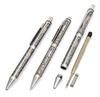 Japanese grained cowhide pen tray blue NQ30 thick shaft metal straight knock ballpoint pen set grape TRAL-NQ30B-V
