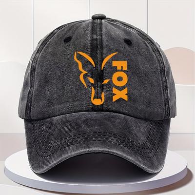 Регулируемая повседневная уличная кепка с надписью FOX и принтом. Идеально подходит для рыбалки и активного отдыха