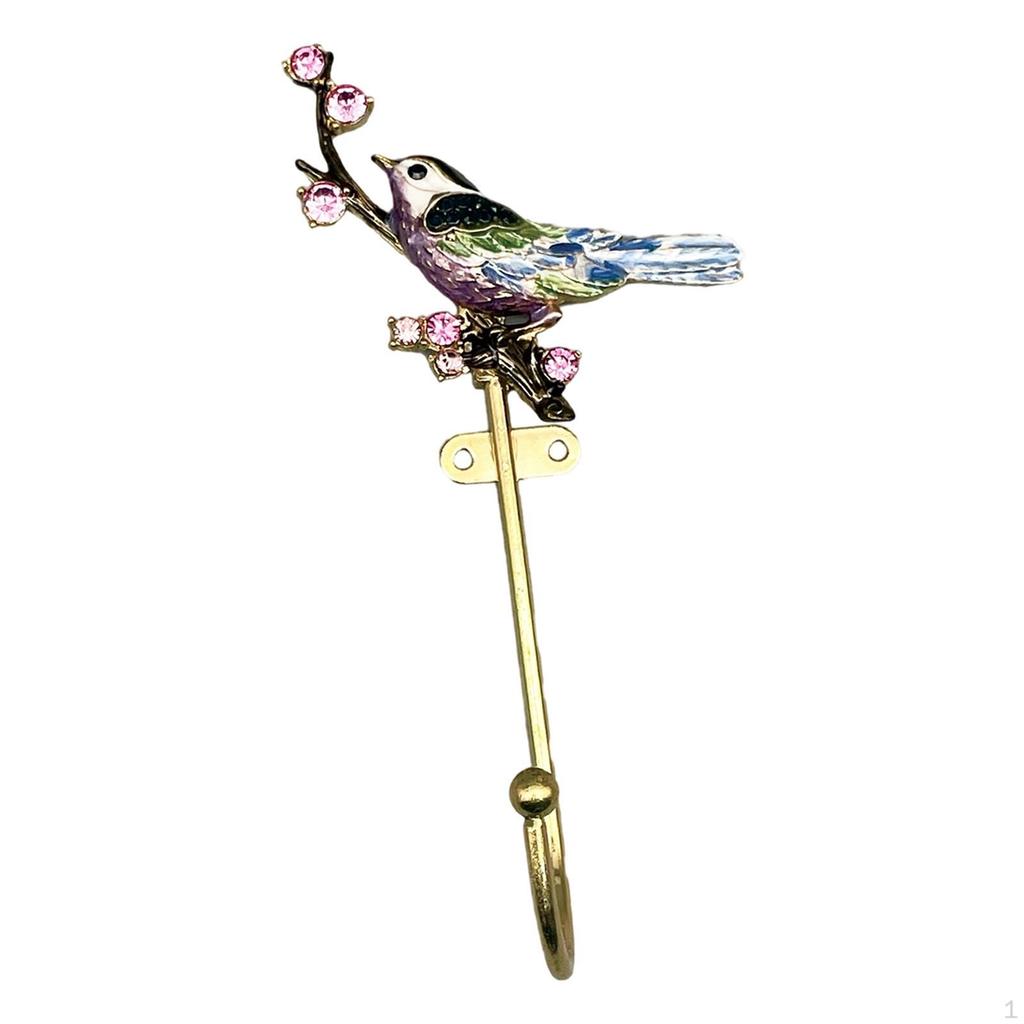 Настенный крючок для одежды в виде птицы, простой в установке, прочный, декоративный, вешалка для подвешивания пальто, для прихожей