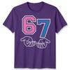 Six Seven Unisex T Shirt 67 Meme Hands Funny 6 7 Kids Teen Graphic Tee