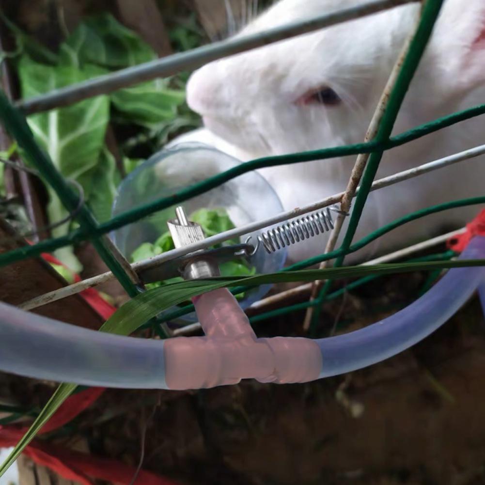 20 шт. Автоматическая поилка для кроликов с двойной пружиной, поилка для кроликов, соска для питья, фермерский аксессуар