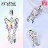 925 Silver Purple Box Gift Jewelry Pirate Heart Romantic Sun Pendant Beads Fit Bracelet Jewelry Diy Girl Gift Accessory