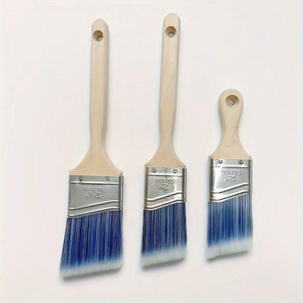 3 pcs Seamless Furniture Paint Brushes Ergonomically Designed Wall Paint Brushes  Window Frames