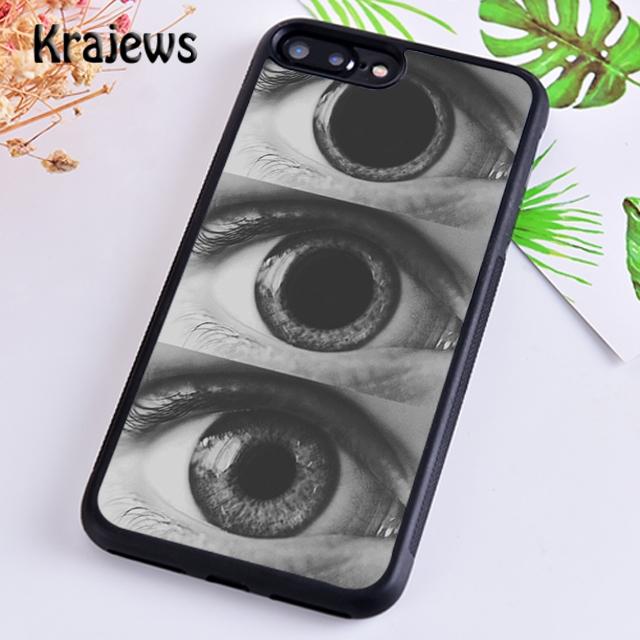 Чехол для телефона Krajews сумасшедший узор глазного яблока для iPhone 14 5 6s 7 8 plus X XR XS 11 12 13 pro max Samsung Galaxy S21 S22 ultra