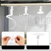 AEE4-Подходит для миксера Kitchenaid, кухонного комбайна, крюк, вертикальный кронштейн-аксессуар, универсальный крючок для хранения кухонных аксессуаров