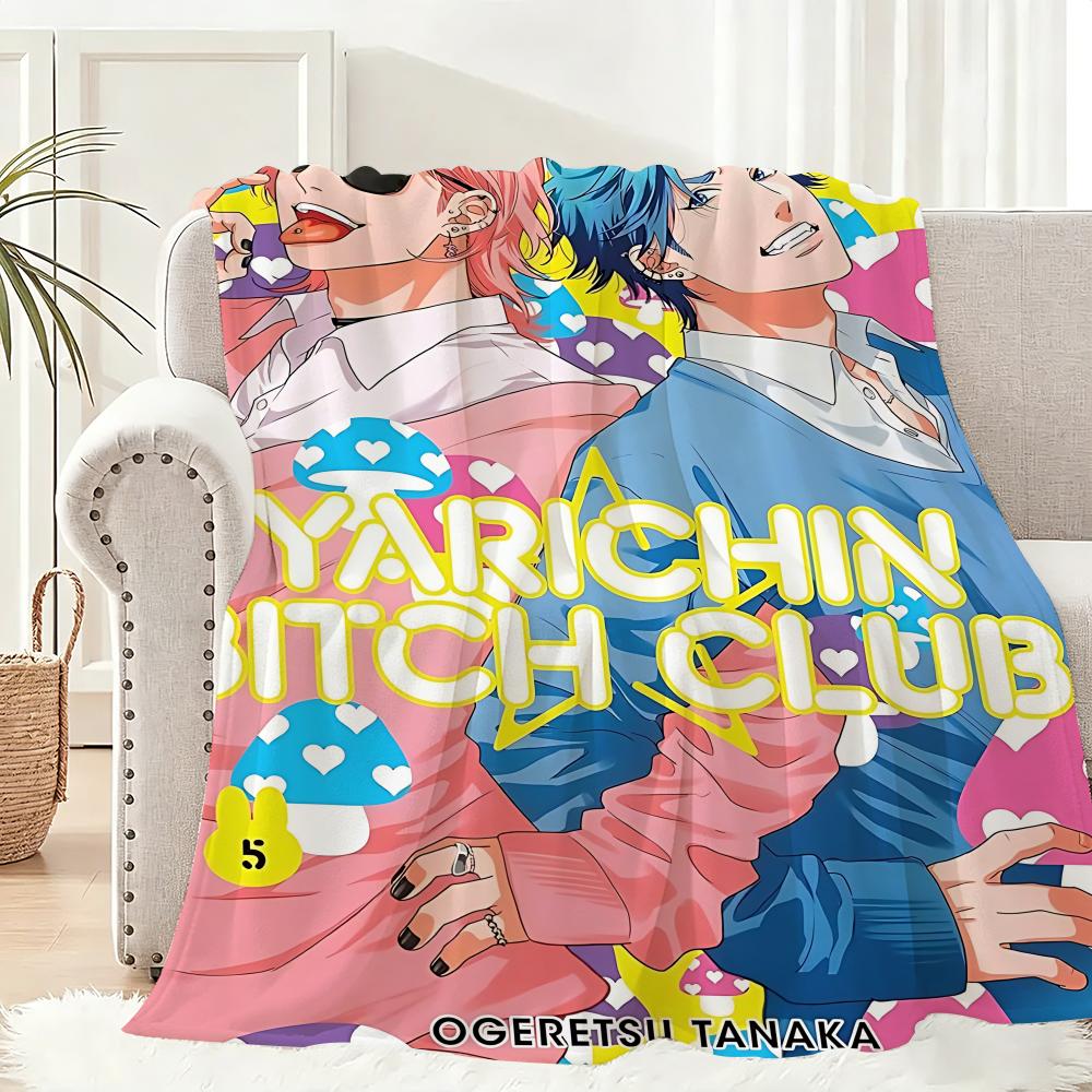 Аниме y-Yarichin-Bitch Club Легкое одеяло 240 г Фланелевое мягкое приятное для кожи для летнего охлаждения