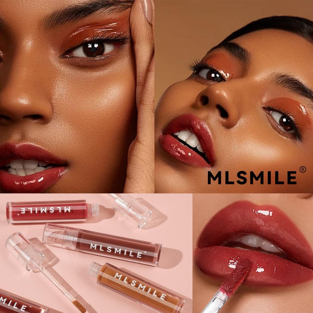 MLSMILE Зеркальная стеклянная глазурь для губ Water Light Увлажняющая и увлажняющая жидкая губная помада Красная вода