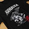 Крутая мужская футболка Hayabusa Vintage Tees с коротким рукавом и круглым вырезом, хлопковая футболка с коротким рукавом, мотоциклетная футболка, футболки оверсайз