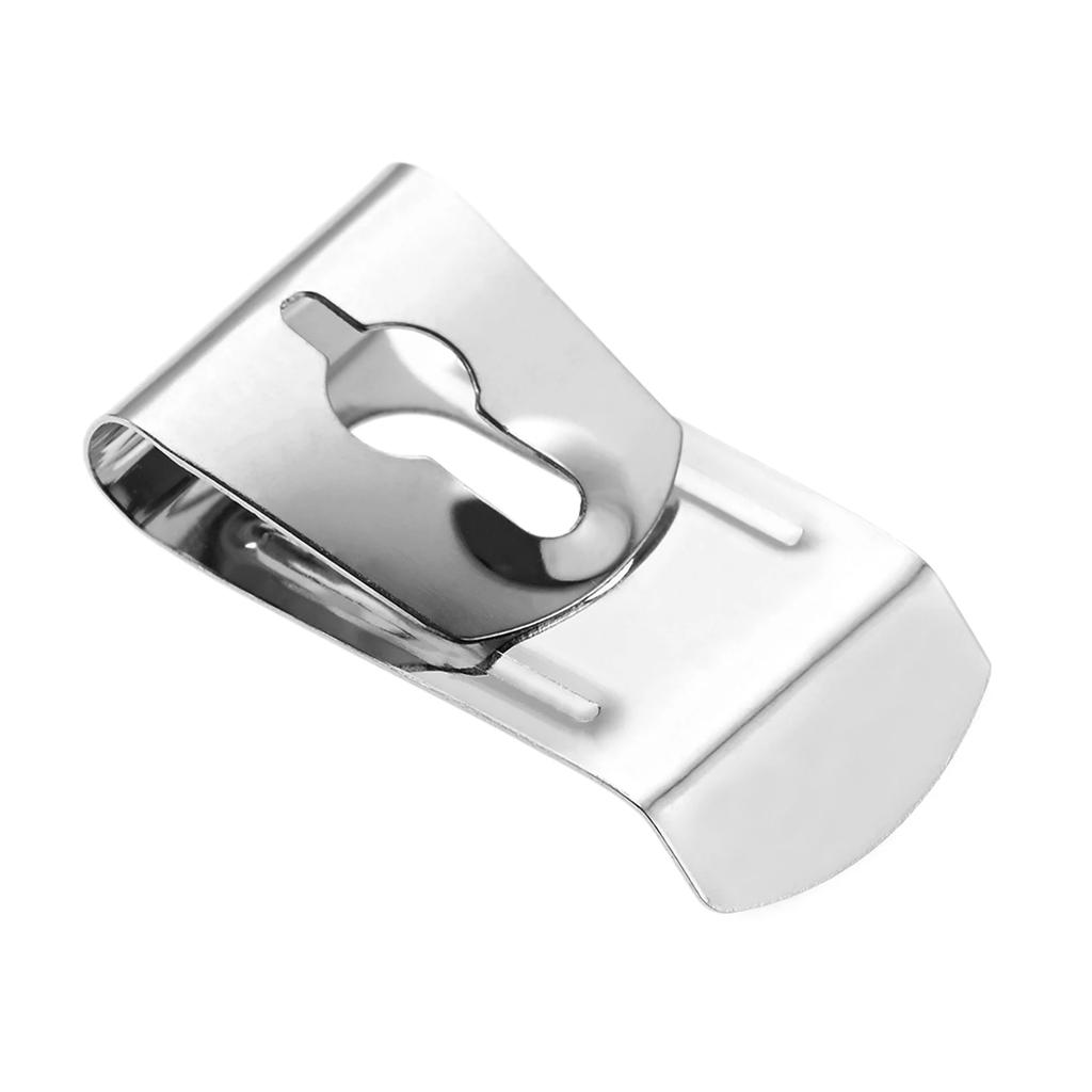 10pcs Metal Holster 34mm Sheath Clips Black/Silver Spring Buckles fit Tape Measure Handbag Wallet Belt DIY Handcraft Accessories