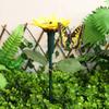Solar Sunflower Animal Stake Decor Rotating Butterfly/Hummingbird Decor 40cm Lifelike Hummingbird Decor for Yard Patio Pathway