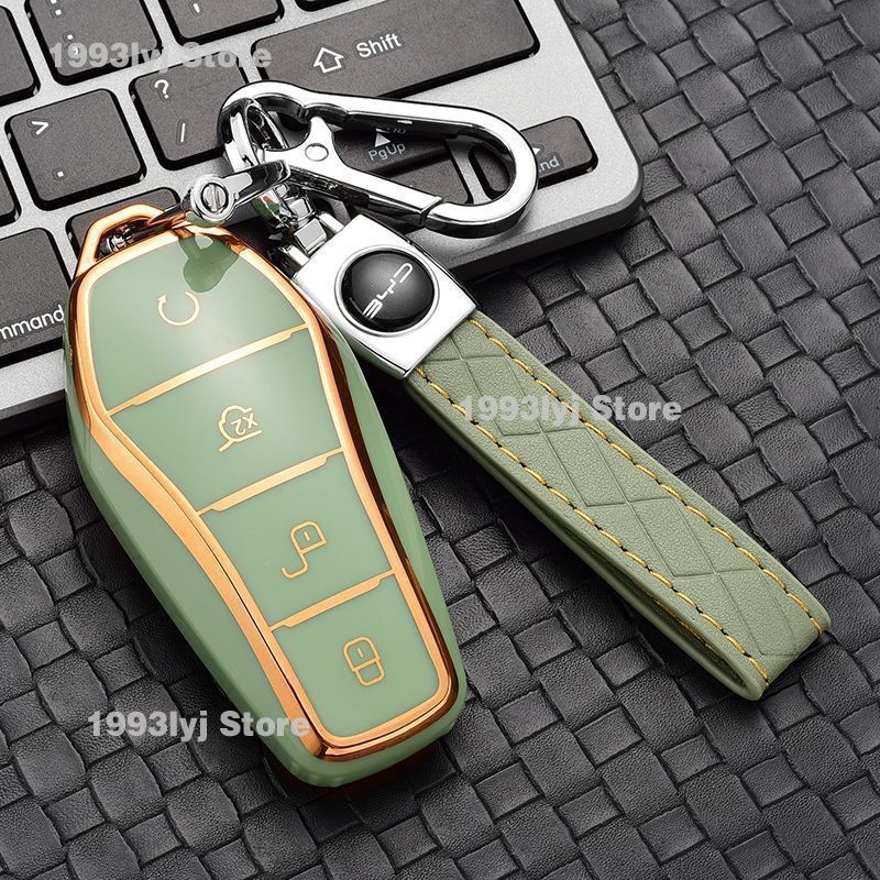 Car Key Holder Keychain For BYD Seal Silicone TPU Case Key
