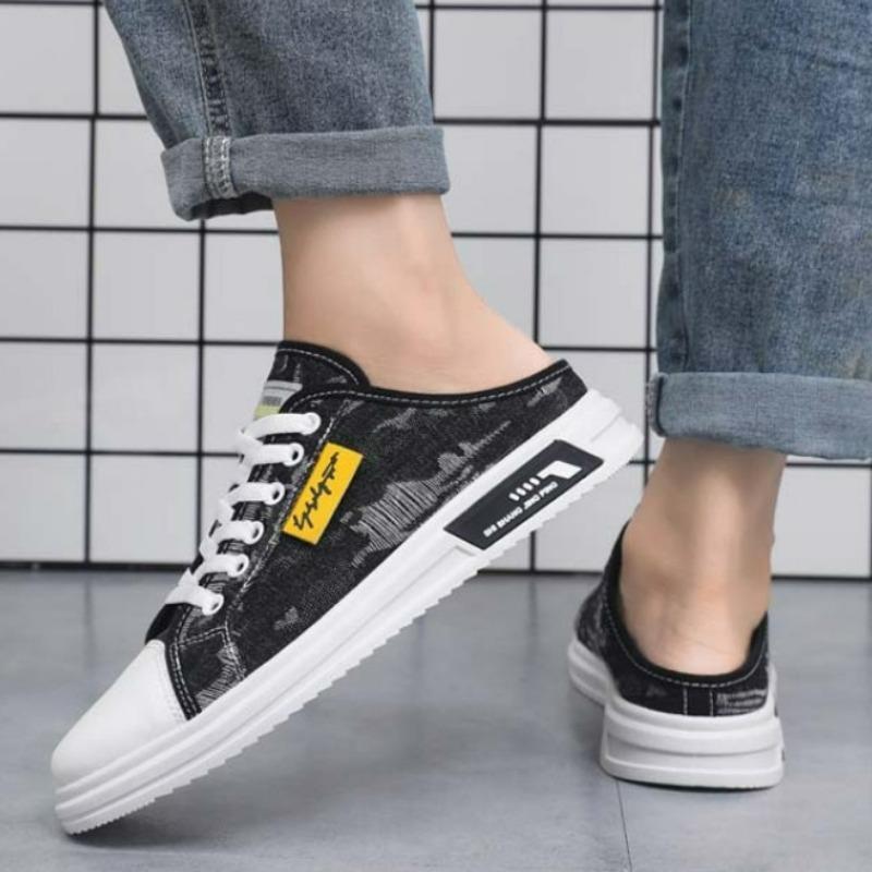 Мужская обувь Кроссовки Летние мужские полутапочки Студенческие универсальные дышащие повседневные туфли Нескользящие тапочки Zapatillas De Deporte